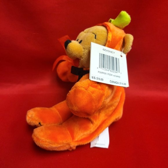 Disney Pooh in Pumpkin Suit Bean Bag Plush - Picture 11 of 12
